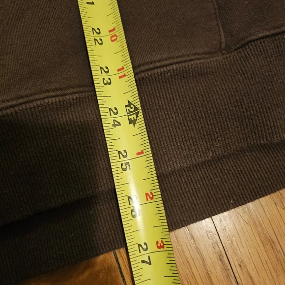 YOUNGLA Brown Embroidered Logo Bling Hoodie Pullover Men's Size M - Picture 9 of 9